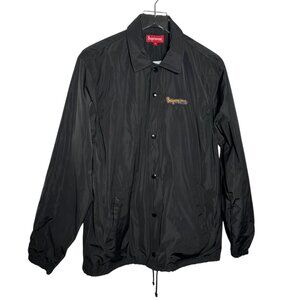 Supreme Jacket Gonz Logo Coaches Black Mens Medium streetwear embroidered logo